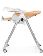 PEG-PEREGO Scaun de masa Peg Perego 2 in 1 Prima Pappa Zero Follow Me Peach Portocaliu