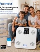 PERFECT MEDICAL Cantar digital inteligent Smart PM-48 cu bluetooth sticla securizata suprafata antiderapanta si 4 senzori de inalta precizie