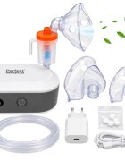PERFECT MEDICAL Nebulizator cu compresor PM-55 portabil cu acumulator reincarcabil 2500 mAh USB Type-C