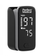 PERFECT MEDICAL Pulsoximetru de deget monitorizare Sp O2 si puls negru