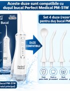 PERFECT MEDICAL Set 4 duze pentru dus bucal PM-51 Alb