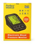 PERFECT MEDICAL Tensiometru de brat PM-53 cu senzori de inalta precizie manseta 22-36 cm functie vocala in limba romana ecran iluminat detectare aritmie si AFib memorie 2 x 199
