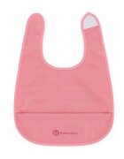 Petite&Mars Baveta impermeabila cu buzunar PetiteMars Nate Fara pvc si ftalati 37x27 cm 6 luni+ prindere velcro Roz