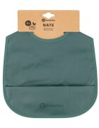 Petite&Mars Baveta impermeabila cu buzunar PetiteMars Nate fara pvc si ftalati 37x27 cm 6 luni+ prindere velcro verde