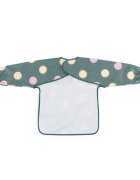 Petite&Mars Baveta impermeabila PetiteMars cu maneci lungi 38x42 cm 24 luni+ Beige Citrus