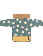 Petite&Mars Baveta impermeabila PetiteMars cu maneci lungi 38x42 cm 24 luni+ Beige Citrus