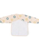 Petite&Mars Baveta impermeabila PetiteMars cu maneci lungi 38x42 cm 24 luni+ Green Kiwi