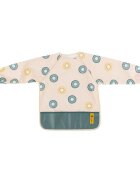 Petite&Mars Baveta impermeabila PetiteMars cu maneci lungi 38x42 cm 24 luni+ Green Kiwi