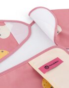 Petite&Mars Baveta impermeabila PetiteMars cu maneci lungi 38x42 cm 24 luni+ Pink Pears