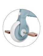 Petite&Mars Bicicletatricicleta pentru copii PetiteMars Bingo Albastru 3 in 1 multifunctionala cu pedale detasabile ghidon directionabil sa reglabila pe inaltime 2.3 kg greutate admisa 25 kg 12-36 luni