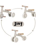 Petite&Mars Bicicletatricicleta pentru copii PetiteMars Bingo Bej 3 in 1 multifunctionala cu pedale detasabile ghidon directionabil sa reglabila pe inaltime 2.3 kg greutate admisa 25 kg 12-36 luni