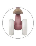 Petite&Mars Bicicletatricicleta pentru copii PetiteMars Bingo Roz 3 in 1 multifunctionala cu pedale detasabile ghidon directionabil sa reglabila pe inaltime 2.3 kg greutate admisa 25 kg 12-36 luni