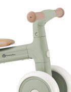 Petite&Mars Bicicletatricicleta pentru copii PetiteMars Bingo Verde 3 in 1 multifunctionala cu pedale detasabile ghidon directionabil sa reglabila pe inaltime 2.3 kg greutate admisa 25 kg 12-36 luni