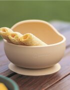 Petite&Mars Bol din silicon PetiteMars fara BPA cu ventuza TakeMatch 6 luni+ bej