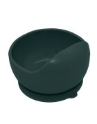 Petite&Mars Bol din silicon PetiteMars fara BPA cu ventuza TakeMatch 6 luni+ verde inchis