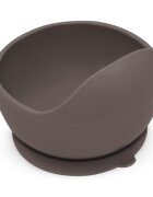 Petite&Mars Bol din silocon PetiteMars Bitter Cocoa Maro TakeMatch cu ventuza fara BPA 6 luni+ 360 ml