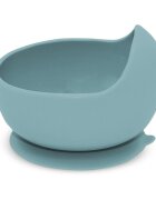 Petite&Mars Bol din silocon PetiteMars Frosted Sky Albastru TakeMatch cu ventuza fara BPA 6 luni+ 360 ml