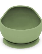 Petite&Mars Bol din silocon PetiteMars Sweet Pea Verde TakeMatch cu ventuza fara BPA 6 luni+ 360 ml