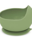 Petite&Mars Bol din silocon PetiteMars Sweet Pea Verde TakeMatch cu ventuza fara BPA 6 luni+ 360 ml
