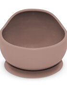 Petite&Mars Bol din silocon PetiteMars Velvet Latte Maro TakeMatch cu ventuza fara BPA 6 luni+ 360 ml