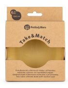 Petite&Mars Bol PetiteMars cu ventuza din silicon TakeMatch galben