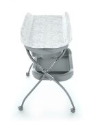 Petite&Mars Cadita 3 in 1 PetiteMars Spa cu masuta de infasat si spatiu de depozitare Gri