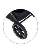 Petite&Mars Carucior 2 in 1 pentru copii PetiteMars Scout Crem Cappuccino cu landou pliabil reversibil spatar si suport de picioare reglabile maner ajustabil accesorii pana la 22 kg 0 luni+