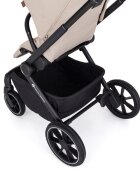 Petite&Mars Carucior 2 in 1 pentru copii PetiteMars Scout Gri cu landou pliabil reversibil spatar si suport de picioare reglabile maner ajustabil accesorii pana la 22 kg 0 luni+