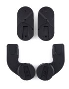 Petite&Mars Carucior 2 in 1 pentru copii PetiteMars Scout Gri cu landou pliabil reversibil spatar si suport de picioare reglabile maner ajustabil accesorii pana la 22 kg 0 luni+