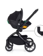 Petite&Mars Carucior 2 in 1 pentru copii PetiteMars Scout Gri cu landou pliabil reversibil spatar si suport de picioare reglabile maner ajustabil accesorii pana la 22 kg 0 luni+