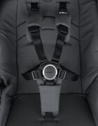 Petite&Mars Carucior 2 in 1 pentru copii PetiteMars Scout Gri cu landou pliabil reversibil spatar si suport de picioare reglabile maner ajustabil accesorii pana la 22 kg 0 luni+
