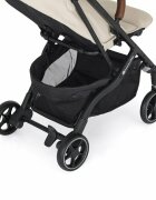 Petite&Mars Carucior pentru copii PetiteMars Fly Bej cu pliere compacta spatar reglabil pana la pozitie de somn suport picioare reglabil copertina extensibila cu protectie UPF40+ suport pahar inclus pana la 22 kg 0 luni+