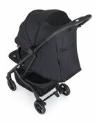 Petite&Mars Carucior pentru copii PetiteMars Fly Negru cu pliere compacta spatar reglabil pana la pozitie de somn suport picioare reglabil copertina extensibila cu protectie UPF40+ suport pahar inclus pana la 22 kg 0 luni+