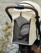 Petite&Mars Carucior pentru copii PetiteMars Fly Negru cu pliere compacta spatar reglabil pana la pozitie de somn suport picioare reglabil copertina extensibila cu protectie UPF40+ suport pahar inclus pana la 22 kg 0 luni+