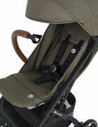 Petite&Mars Carucior pentru copii PetiteMars Fly Verde cu pliere compacta spatar reglabil pana la pozitie de somn suport picioare reglabil copertina extensibila cu protectie UPF40+ suport pahar inclus pana la 22 kg 0 luni+