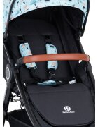 Petite&Mars Carucior sport PetiteMars Street+ Air Include capotina impermeabila Editie limitata Cu fereastra husa picioare cos de bagaje Cu roti gonflabile Centura de siguranta in 5 puncte Sarcina maxima 25 kg 6 luni+ Ocean