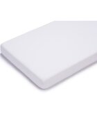 Petite&Mars Cearceaf cu elastic Soft Dream din jersey 120x60 cm alb