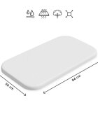 Petite&Mars Cearceaf elastic impermeabil PetiteMars pentru patut co-sleeper din bumbac 84x50 cm alb