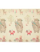 Petite&Mars Covoras de joaca PetiteMars reversibil 197 x 147 x 1 cm animale multicolor