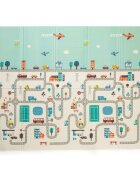 Petite&Mars Covoras de joaca PetiteMars reversibil 197 x 147 x 1 cm oras multicolor