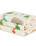 Petite&Mars Covoras educativ PetiteMars Campy L din spuma XPE non-toxica cu doua fete suprafata antiderapanta 130x200 cm pliabil compact 40x32x21 cm model animalute si forme geometrice