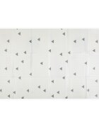 Petite&Mars Covoras educativ PetiteMars Campy L din spuma XPE non-toxica cu doua fete suprafata antiderapanta 130x200 cm pliabil compact 40x32x21 cm model baloane si forme geometrice