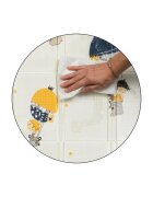 Petite&Mars Covoras educativ PetiteMars Campy L din spuma XPE non-toxica cu doua fete suprafata antiderapanta 130x200 cm pliabil compact 40x32x21 cm model baloane si forme geometrice