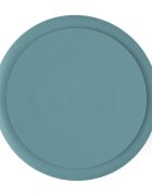 Petite&Mars Farfurie compartimentata din silicon PetiteMars Frosted Sky Albastru TakeMatch cu ventuza si 3 compartimente fara BPA 500 ml 6 luni+