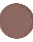 Petite&Mars Farfurie compartimentata din silicon PetiteMars Velvet Latte Maro pudrat TakeMatch cu ventuza si 3 compartimente fara BPA 500 ml 6 luni+