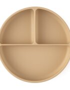 Petite&Mars Farfurie compartimentata PetiteMars cu ventuza si 3 compartimente TakeMatch silicon bej