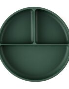 Petite&Mars Farfurie compartimentata PetiteMars cu ventuza si 3 compartimente TakeMatch silicon verde