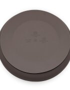 Petite&Mars Farfurie din silicon PetiteMars Bitter Cocoa Maro TakeMatch cu ventuza fara BPA 6 luni+ 400 ml
