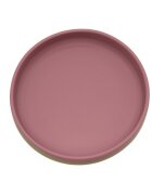 Petite&Mars Farfurie din silicon PetiteMars fara BPA cu ventuza TakeMatch 6 luni+ roz