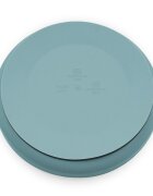 Petite&Mars Farfurie din silicon PetiteMars Frosted Sky Albastru TakeMatch cu ventuza fara BPA 6 luni+ 400 ml